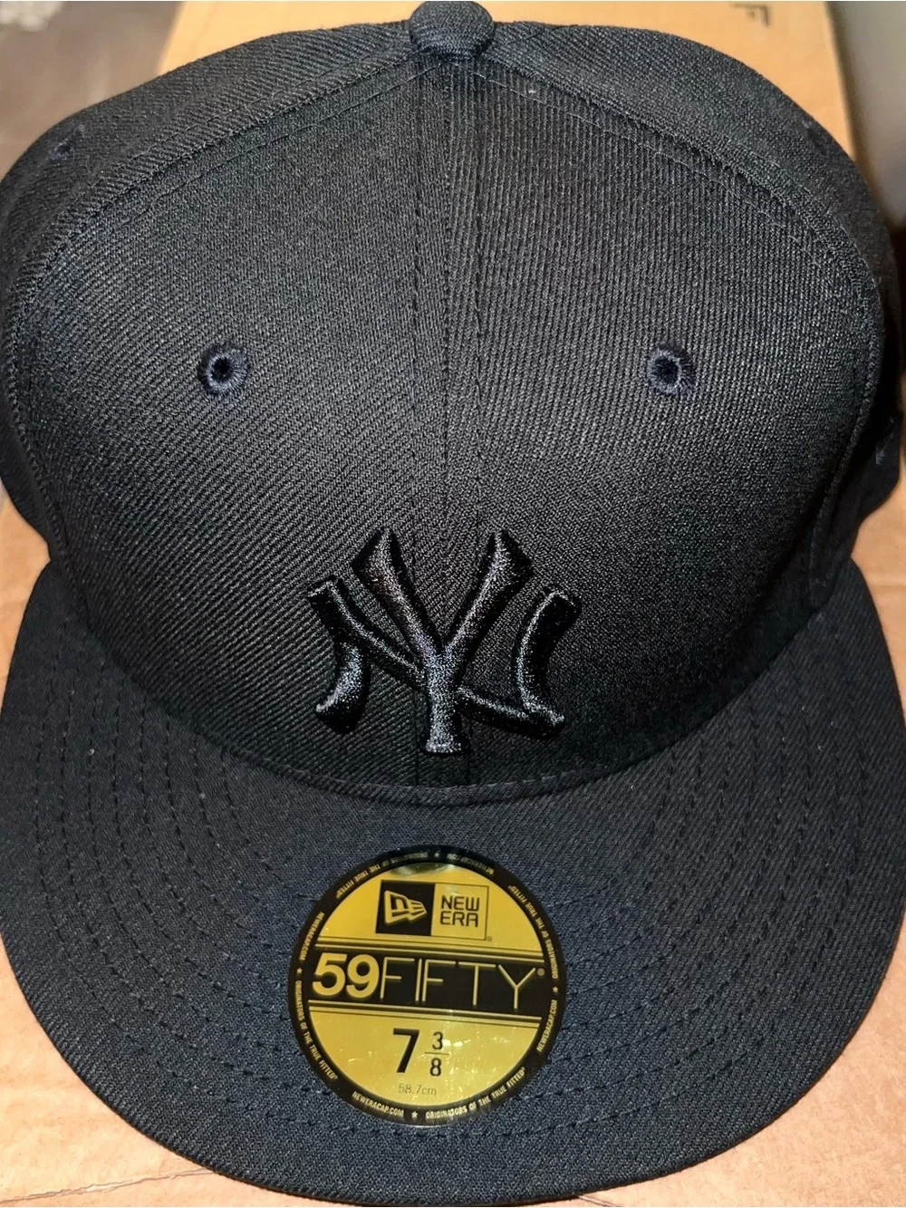 New York Yankees New Era Basic 59FIFTY Fitted Hat Black Size 7 3/8